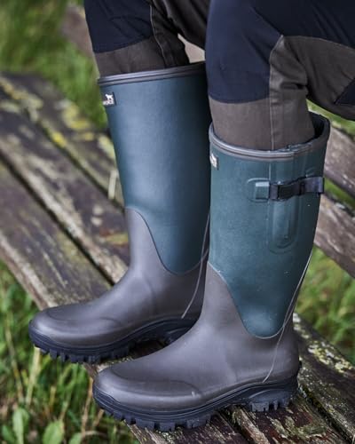 Parforce Gummistiefel mit Neoprenfutter NEO-2 Oliv/Braun 38