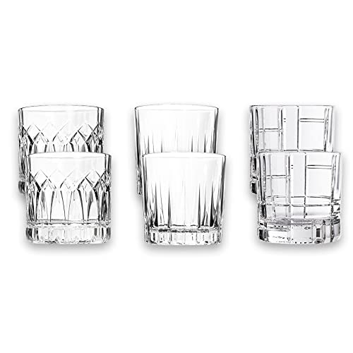 【オーシャン正規輸入品】ロックグラス ウイスキーグラス ブランデーグラス 6個セット(350ml) Ocean Glass TRAZE (タイムズパッケージ(3種類各2個))