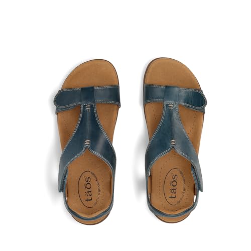 Image of Taos The Show Premium Leather Women's Sandal - Experience Everyday Style, Comfort, Arch Support, Cooling Gel Padding and an Adjustable Fit for Exceptional Walking Comfort
