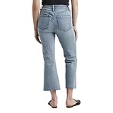 Phoebe High Rise Cropped Bootcut Jeans, Arctic Blue Sat125, 14