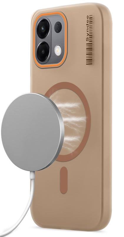 Image of Mr. Case Back Cover for Oppo K13 5G Sleek Frosted Translucent Back Only Compatible with Wireless Magnetic Accessories | Anti-Scratch Shockproof Phone Case - Brown