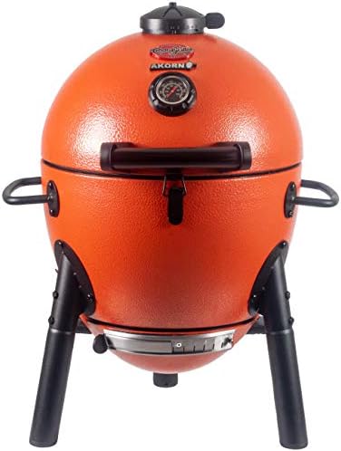 Char-Griller E36714 AKORN Jr. Kamado, Orange Portable Charcoal Grill