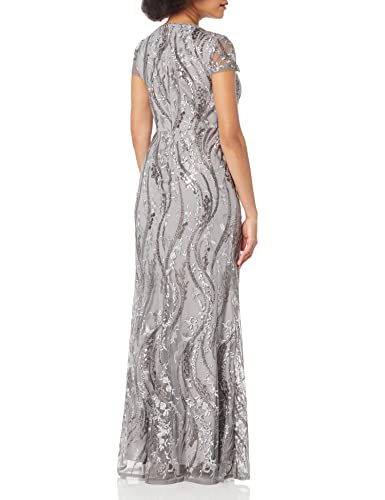 Image of Adrianna Papell Women's Sequin Embroidery Gown