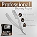Facón Straight Razors for Men - Professional Barber Straight Edge Razor Kit with 100 Blades, Classic Stainless Steel Barbero Shaver for a Smooth & Precise Shave, Premium Barber Razor for Men's Shaving