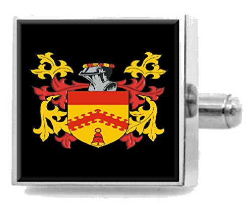 Gemelos de plata de ley Select Gifts con escudo heraldico de Rumgay England
