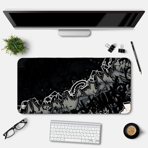 Image of Extended Gaming Mouse Pad for Desk (23x11.5 Inch) - Large Mouse Pad for Office & Home | Non-Slip Rubber Base, Smooth Surface Desk Mat for Laptop, Keyboard & Mouse (Supper Heros Edition) (Print 15)