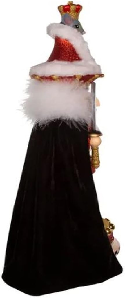 Kurt Adler Hollywood Wooden Nutcracker Collection, Nutcracker Suite Mouse King, 18"