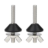 Durable 8pcs Toilet Tank Fixing Screws with Tapered Rubber Fittings Stainless Lid Loose Hinge Repair Tool