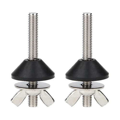 Durable 8pcs Toilet Tank Fixing Screws with Tapered Rubber Fittings Stainless Lid Loose Hinge Repair Tool