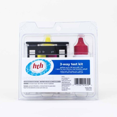 Pool chemical test kit