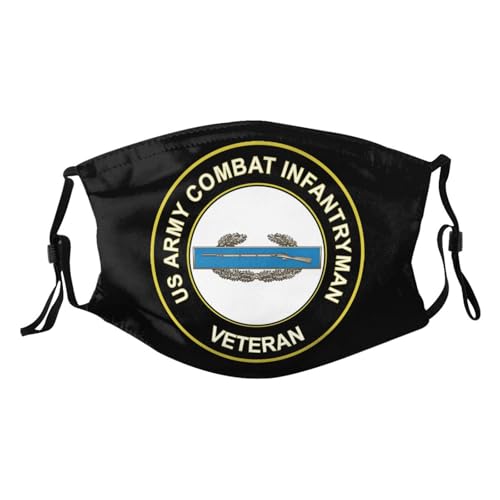 Army CIB 1st Award Combat Veteran Afghanistan Adult Dust Mask Adjustable Dust Face with 2 Filter29