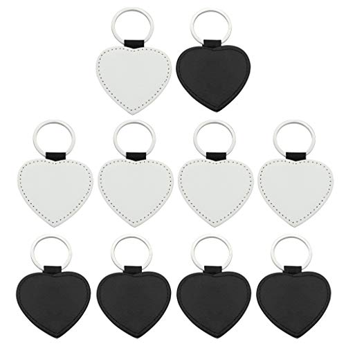 Porte-clés ronds transfert thermique lot de 10 pour créer des bijoux