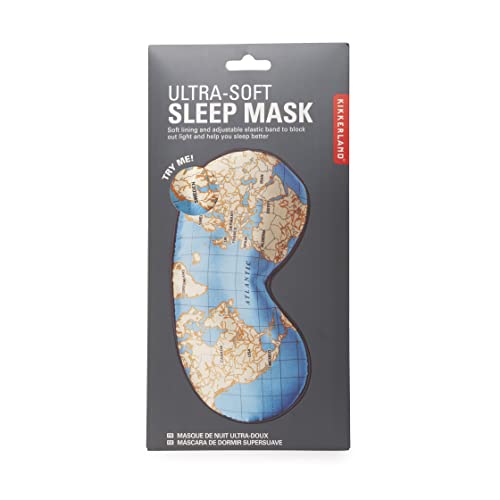 Kikkerland Maps Ultra Soft Sleep Mask