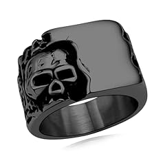 c: Skull Ring-Black