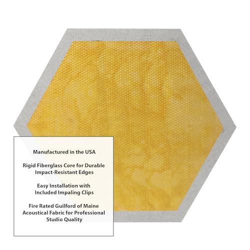 Panel Acústico Hexagonal ATS Acoustics 24" x 2" (Platinum) miniatura 5