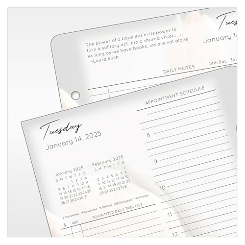 FranklinCovey - Blooms Two Page Per Day Ring-Bound Planner (Classic, Jan 2025 - Dec 2025) - Thumbnail 5