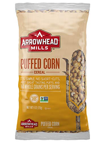 Arrowhead Mills Cereal, Puffed Corn, 6 Bag (Pack of 12) - //coolthings.us