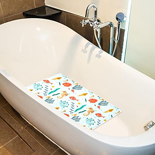 Tapis de bain antidérapant poisson corail pour protéger vos proches - 5