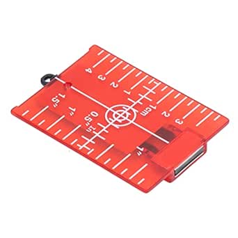 PlasticLeveling Target Card Plate with Magnet, Inch Metric Scale ...