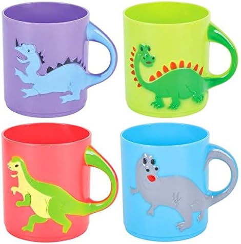 Rhode Island Novelty Dinosaurs Mugs Assorted Colors and Designs One Dozen
