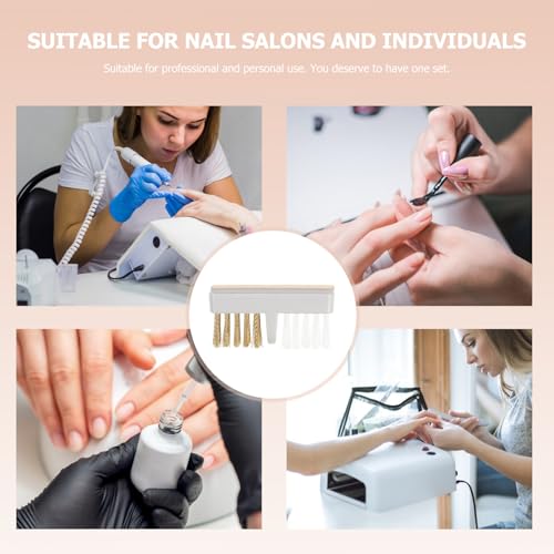 Set de 3 pinceles de alambre para limpieza de uñas DOITOOL miniatura 5