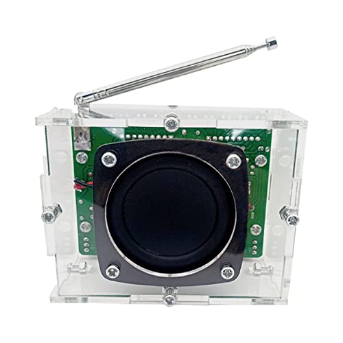 POFET DIY Electronic Speaker Soldering Kit Bluetooth Kit with FM Radio, Mini Home Stereo Sound Amplifier,DIY Radio Kits Speaker Box with Remote Control