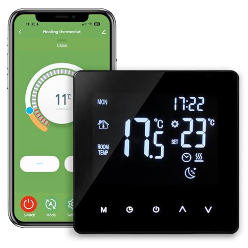 BeFit24 Tuya WiFi Smart Thermostat For Underfloor Heating | Smart Thermostat Tuya | App Control | Programmable Thermostat | Alexa Google Assistant Compatible | 16A 3600W