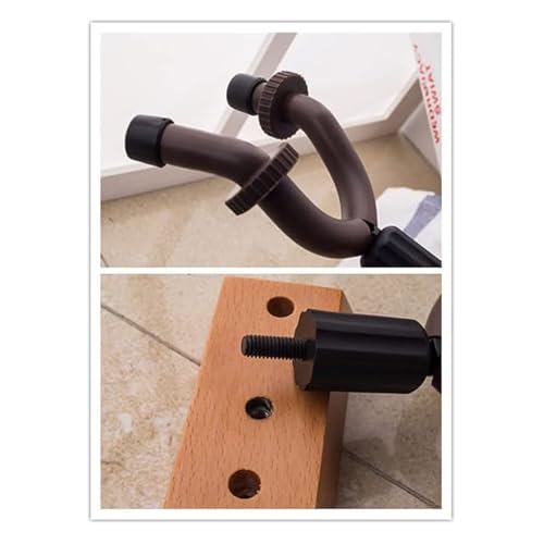 Soporte de pared para guitarra, gancho de madera dura para guitarras acústicas, clásicas, eléctricas, bajo, ukelele, soporte duradero y seguro para una fácil visualización y almacenamiento