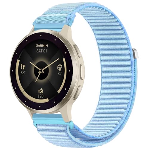 ZOCOVIN 18mm iCrvoh Garmin Venu 3S/ 2S/Venu 4 41mm/Vivoactive 4S/Vivomove 3SɑΉ \tgX|[ctbNƃ[vpXgbv Garmin Forerunner 255