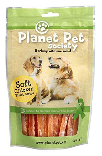 Planet Pet snack tiras filete de pollo 100g