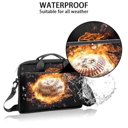 Bolsa para laptop baseball burning 15 pulgadas miniatura 3