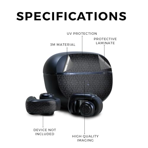 Image of Skin Compatible with Bose Ultra Open Earbuds - Glamorous - Premium 3M Vinyl Protective Wrap Decal Cover - Easy to Apply | Crafted in The USA by MightySkins