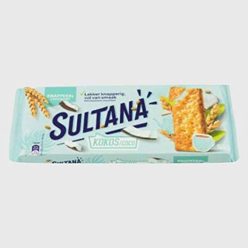 Coconut Biscuit Portion Packs | Sultana | Crunchy Coconut 5 x 3 Pieces | Total Weight 7.3 ounce