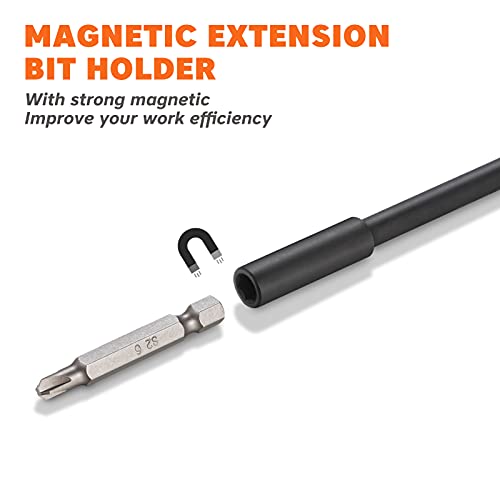 Yesking Impact Socket Adapter Set With Magnetic Extension Bit Holder, Drill Sockets Adapters 1/4" 3/8" 1/2" Drive Power Adapter Set For Power Drills & Impact Drivers (3" 4-Piece & 6" 4-Piece) #TOP3