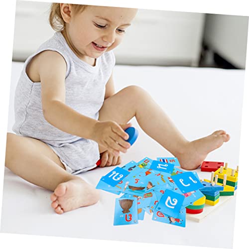 Tofficu Cartões De Estudo De 45 Peças Cartões De Animais Cartões Flash De Alfabeto Cartões Flash Inf