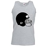 Druckerlebnis24 Tank Top Helm- Eishockey- BAUARBEITERHELM- FUßBALL- AUSRÜSTUNG- Schutz- Sport für Herren und Damen