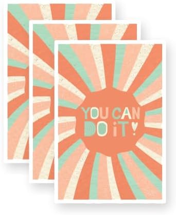 You Can Do It - Soft Retro Vinyl Stickers 3 Pack 3 Inch image 5