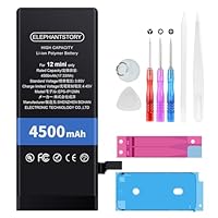 Elephantstory Akku für iPhone 12 Mini, 4500 mAh Hohe Kapazität Ersatzakku Lithium Polymer Akku mit Reparatur Werkzeugsatz und Anleitung Buch