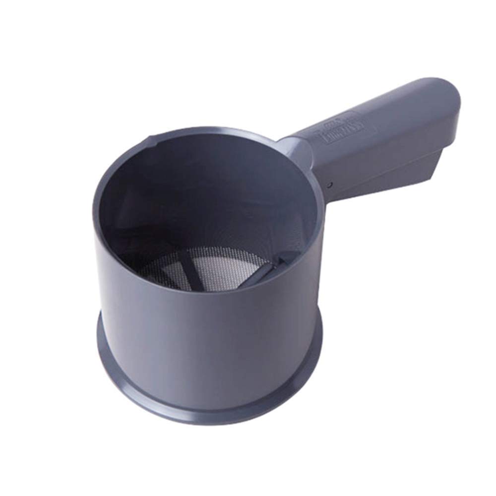 YJ Stainless Steel Flour Sifter-mesh Bottom Mechanical Cup Shape Flour Mesh Sifter Shaker with Measuring Scale Mark, Hand-held Fine Mesh Sieve