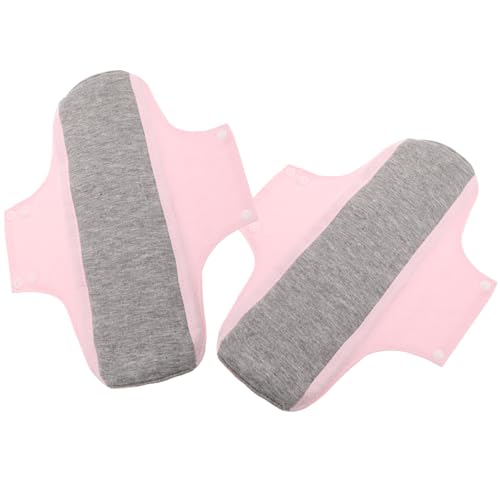 EXAOMBLE Compresas Reutilizables Posparto Ultradelgadas de Algodón Absorción Alta 2 Unidades Tamaño 22X28 CM para Incontinencia Urinaria y Cuidado Femenino Diario