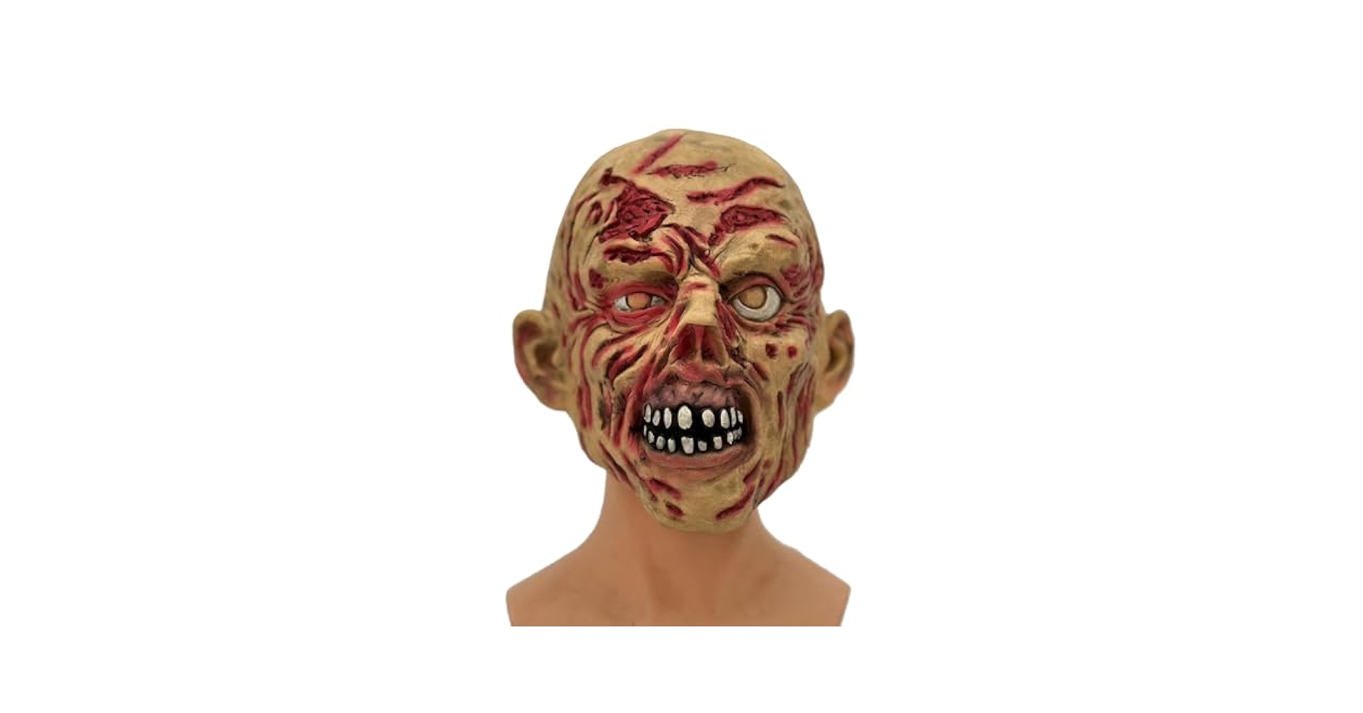 Amazon.co.jp: リアルなフルヘッドブラッディゾンビマスク