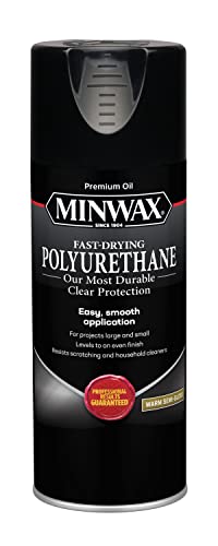 Comparison: Best Lacquer For Cabinets 8 Minwax Fast Drying Polyurethane Spray, Protective Wood Finish, Clear Semi-Gloss, 11.5 oz. Aerosol Can(Packaging May Vary)