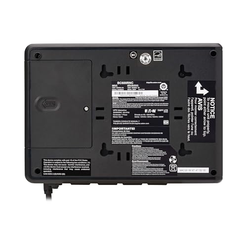 Image of Tripp Lite Cloud-Connected 600VA UPS Battery Backup and Surge Protector, Remote Management & Monitoring, 300W, 4 Outlets, Computer UPS, Wall Mount Option, 5ft Cord, 3-Year Warranty (BC600RNC)