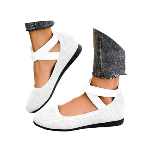 EQWIGKEIT Zapatos de baile para mujer, planos, bailarinas para mujer, zapatos de danza ligeros, deportivos, elegantes, antideslizantes, zapatos medievales, suaves, cómodos, antideslizantes, de verano