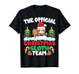 Photo Gallery sloth xmas lights tree santa hat sloth lover christmas maglietta Photo Gallery sloth xmas lights tree santa hat sloth lover christmas maglietta