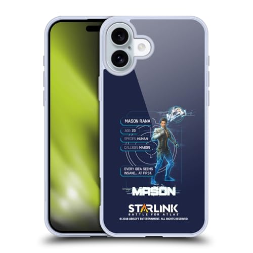 Head Case Designs Officially Licensed Starlink Battle for Atlas Mason Character Art Soft Gel Case Compatible with Apple iPhone 16 Plus