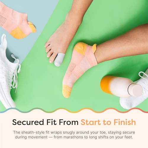 Image of ZenToes Gel Toe Cap and Protector - Pack of 6 Protect Ingrown Toenails, Blisters, Missing Toenails