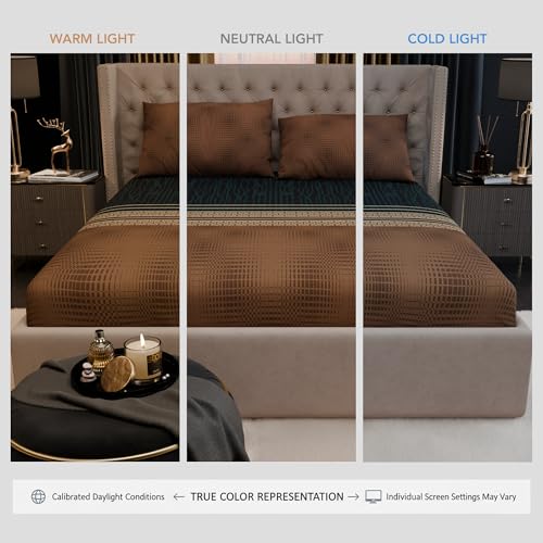 Image of Stoa Paris 100% Bamboo Cotton King Size Fitted Bedsheet with 2 Pillow Covers, 200TC Bedding Set, Breathable, All-Season Comfort, Home Decor, Imperial Grandeur - Amazonite Splendour(182cmx198cm+30cm)
