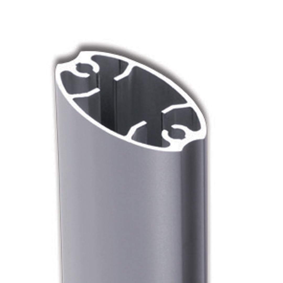 Danieli - Leggio Porta Menu A2 Orizzontale. Espositore da Terra con Cornici a Scatto in Alluminio Anodizzato Silver. Supporto da Pavimento con Base Rettangolare in MDF per Poster e Avvisi