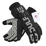DULFINE 100% Waterproof Winter Work Gloves For Men and Women, High Dexterity Touch Screen For Multipurpose,Excellent Grip